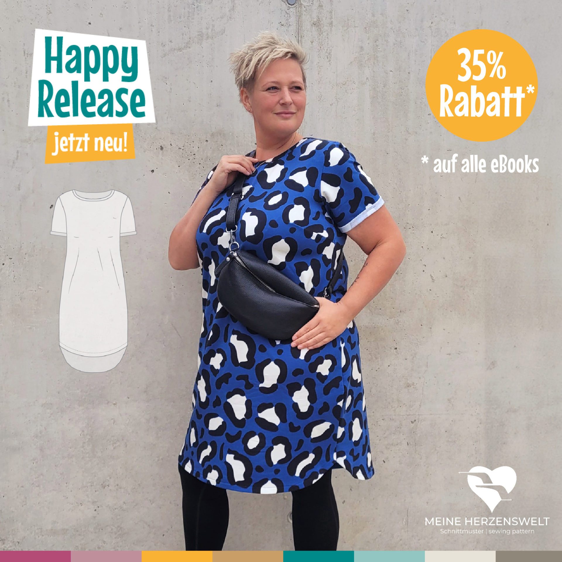 Meine Herzenswelt - Sweatkleid - Kleid - Damen - Livorno - Happy Release